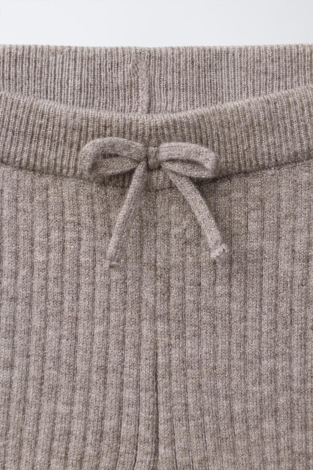 ZARA ТРИКОТАЖНЫЕ ЛЕГГИНСЫ FLARE, СЕРО-КОРИЧНЕВЫЙ