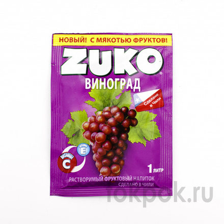Растворимый напиток Zuko со вкусом виноград, 25 гр