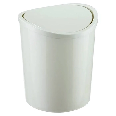 Контейнер для мусора настольный 1.6л белый ротанг