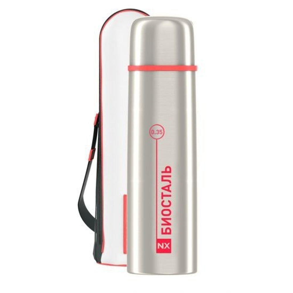 Термос Biostal (0,35 литра) в чехле, стальной