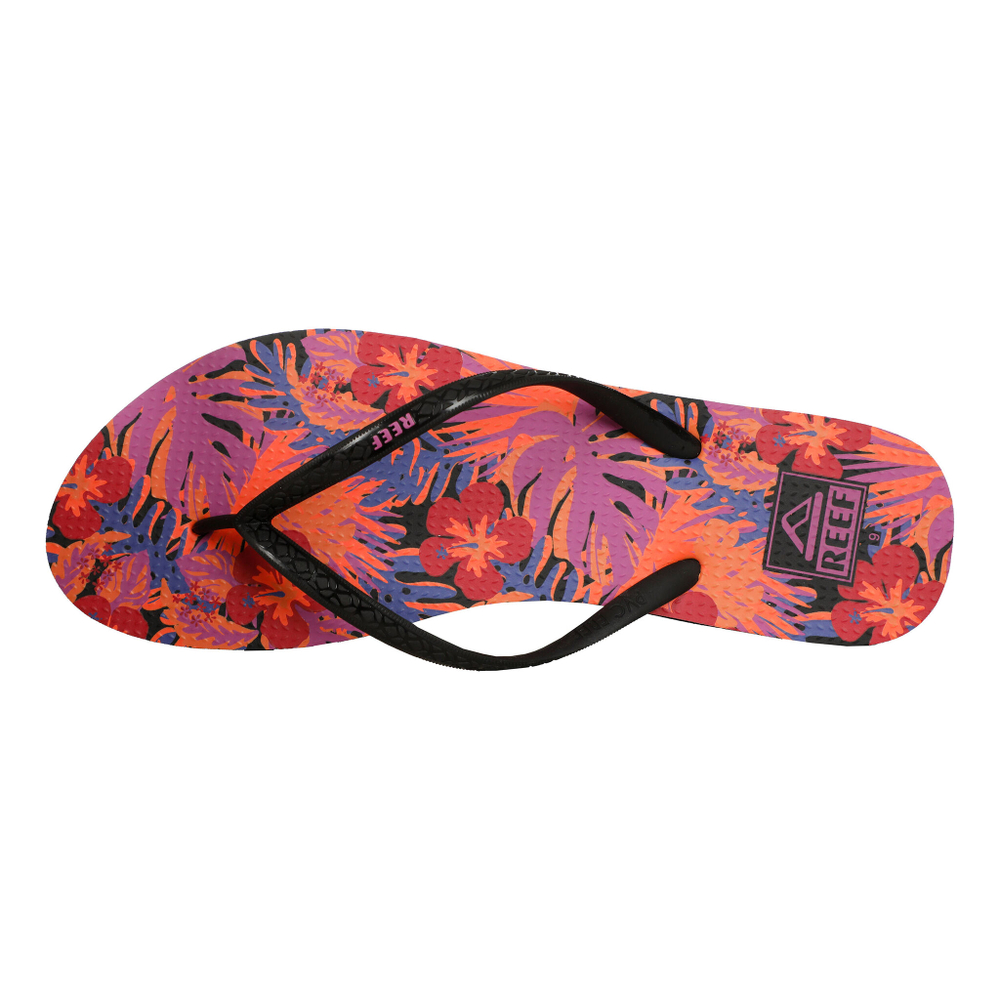 Женские теннисные кроссовки Reef Seaside Prints Flip-flops Women - Black, Multicoloured