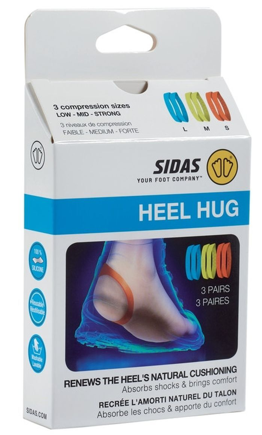 Wkladki do obuwia Sidas Gel Heel Hug 3P
