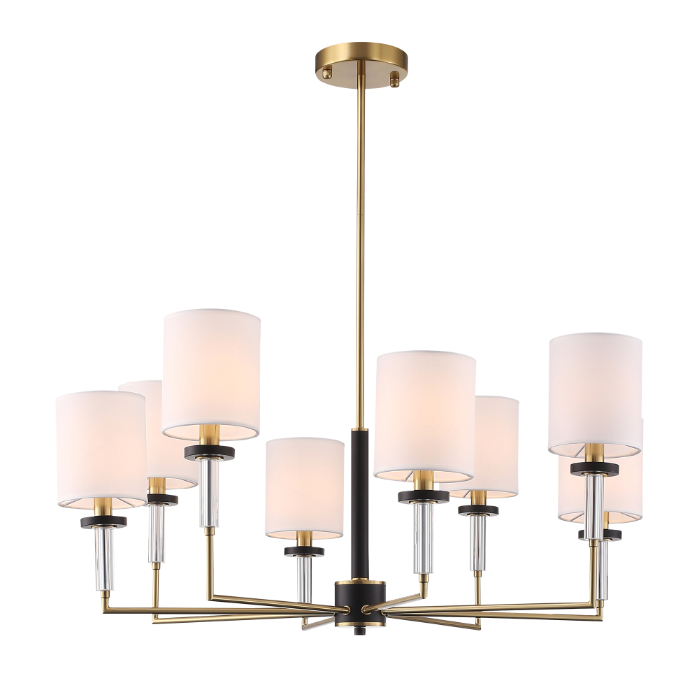 SL1404.303.08 Люстра подвесная ST-Luce Латунь/Прозрачный E14*8 40W ВЕРИТАС