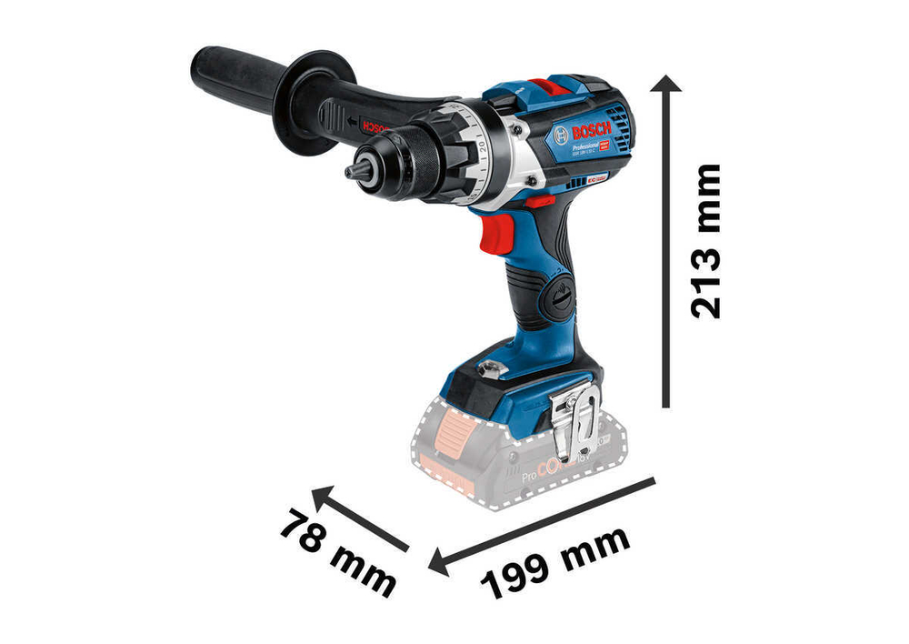 Аккумуляторная дрель-шуруповёрт GSR 18V-110 C Professional BOSCH 06019G0109