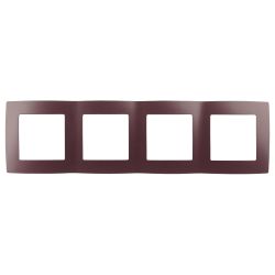 12-5004-25 ЭРА Рамка на 4 поста, Эра12, бордо | Эра 12 Бордо