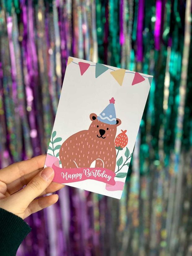 Открытка Мишка