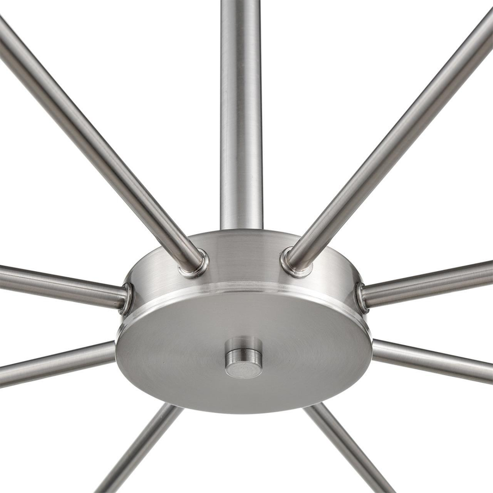 8099/8C COMFI LN25 75 никель/белый металл/стекло Люстра потолочная Е14 8*40W 220V MAVE