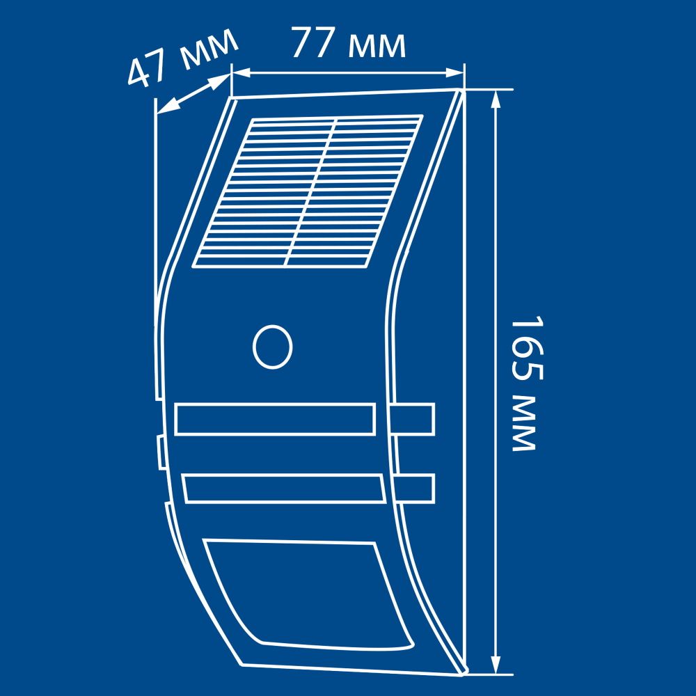 USL-F-164-MT170 SENSOR Садовый светильник на солнечной батарее. с датчиком движения. Белый свет. 1xАА Li-Io аккумулятор в-к. IP44. TM Uniel.