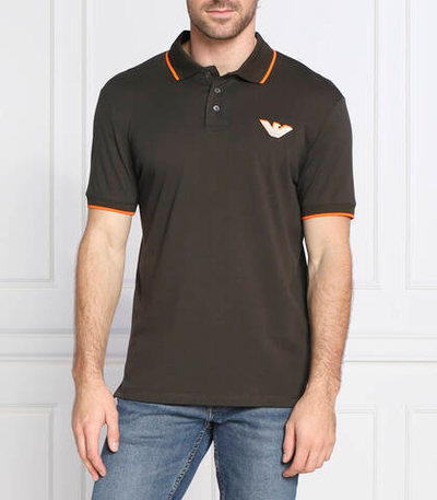 поло Emporio Armani - хаки(6L1FD8 1JTKZ)