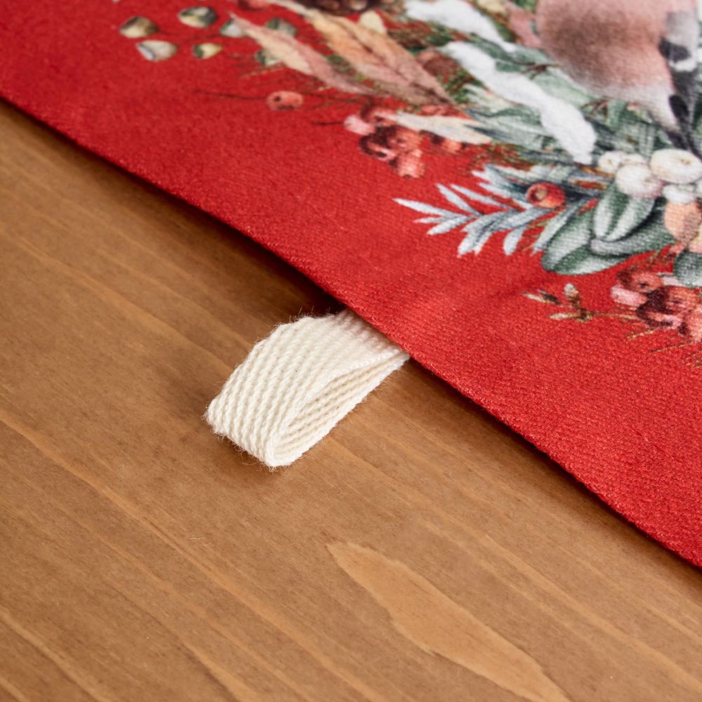 НАБОР ПОЛОТЕНЕЦ ИЗ 2 ШТ "МОРОЗКО.СНЕГИРИ ",40Х60СМ, 100% ХЛОПОК,БЕЛЫЙ,,ТВИЛ