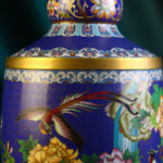 Парные вазы «Фазаны и пионы»