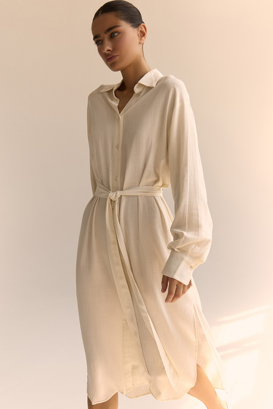 Платье-рубашка MYKONOS Айвори