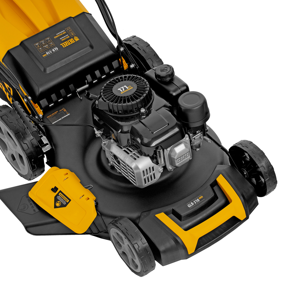 Газонокосилка бензиновая GLR-510SP-ZS, 171 см3, ширина 51 см, привод, травосборник 65 л Denzel
