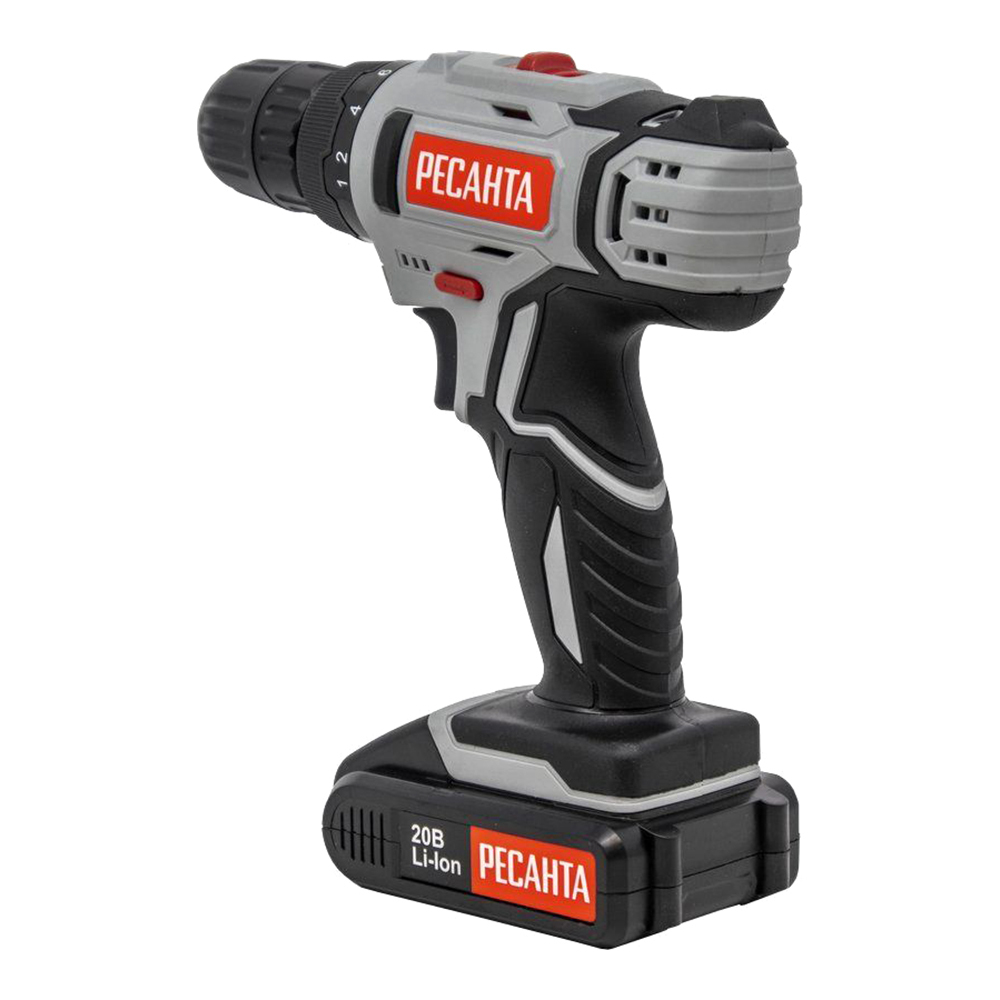 Дрель-шуруповерт аккумуляторная Ресанта ДА-20-2ЛК