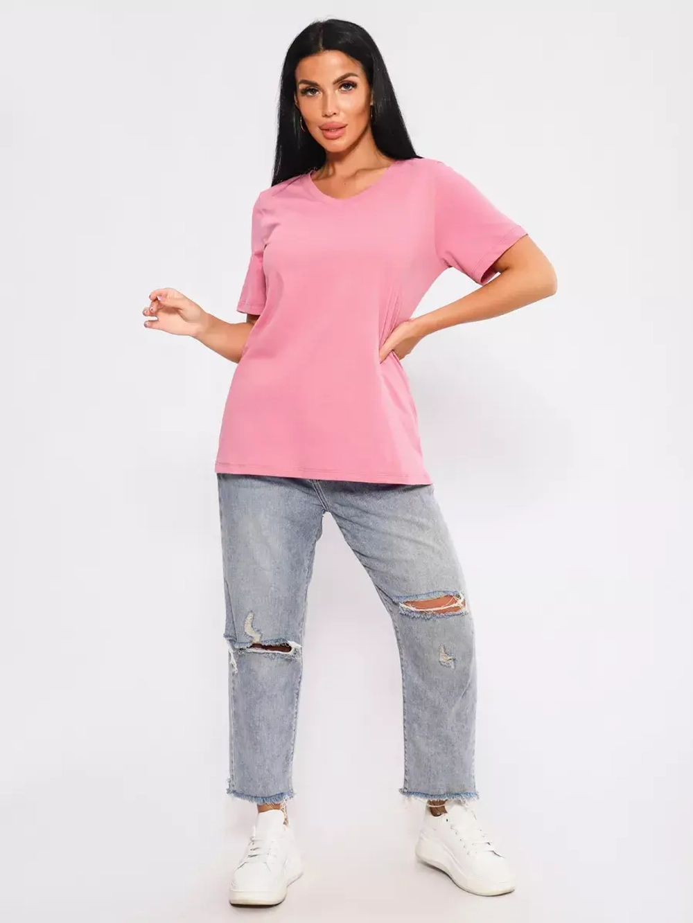 Футболка базовая большие размеры