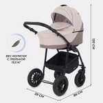 Детская коляска Rant Siena New 2 в 1 09 коричневый-бежевый