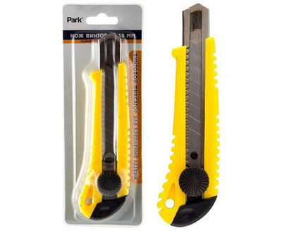 Нож технический Park винтовой, лезвие 18 мм