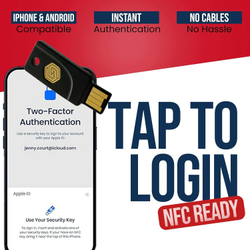 GoTrust Idem Key A — Водонепроницаемый ключ безопасности (IP68) с поддержкой USB-A/NFC Многофакторная аутентификация с сертификацией FIDO2 Level 2 для защиты онлайн-аккаунтов