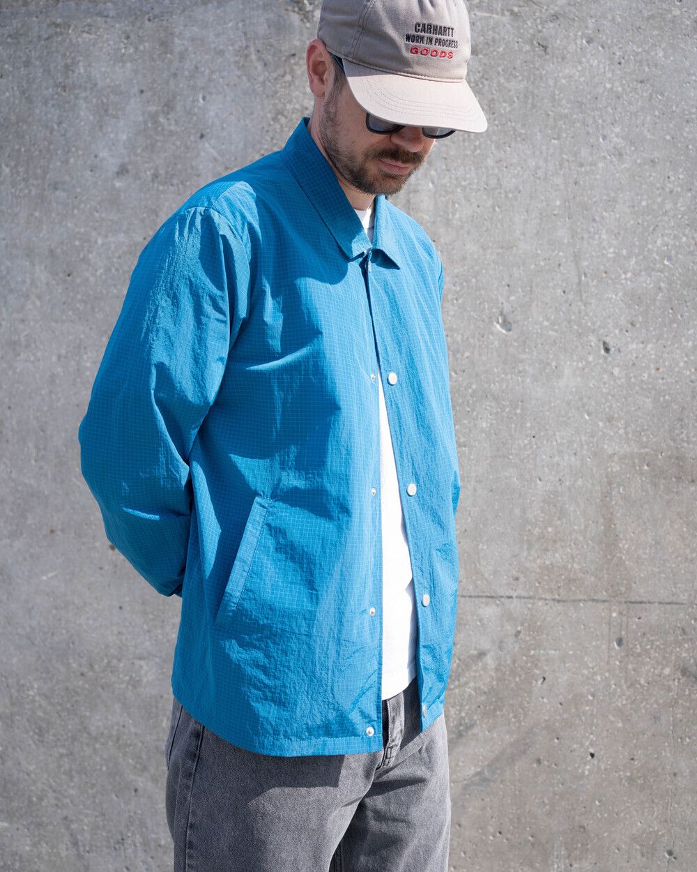 Куртка Молодость Тренерская RipStop голубая