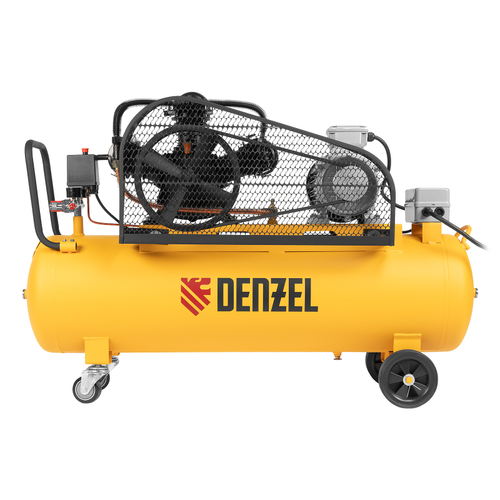 Компрессор воздушный рем. привод BCW3000-T/100, 3,0 кВт, 100 литров, 520 л/мин// Denzel