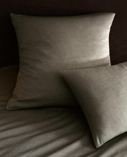 ZARA HOME ОДНОТОННАЯ НАВОЛОЧКА, СЕРЫЙ