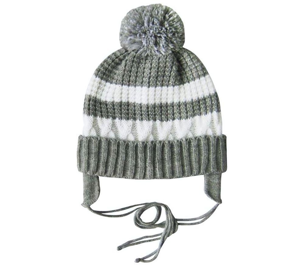 Шапка "Турин" серый/белый р.48-50