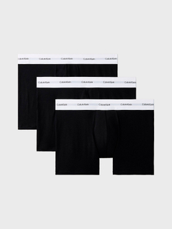 Мужские трусы боксеры-брифы Calvin Klein Cotton Modal Stretch 3-Pack Black