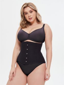 Черный матовый корсет для больших размеров