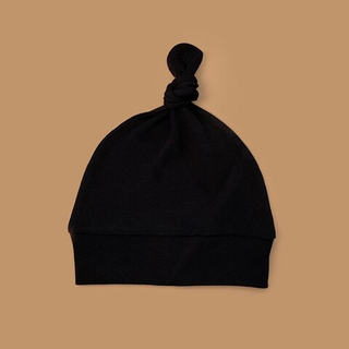 Лёгкая шапочка с узелком (черный)