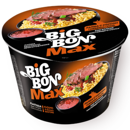 Лапша Big Bon Говядина гриль 95 гр