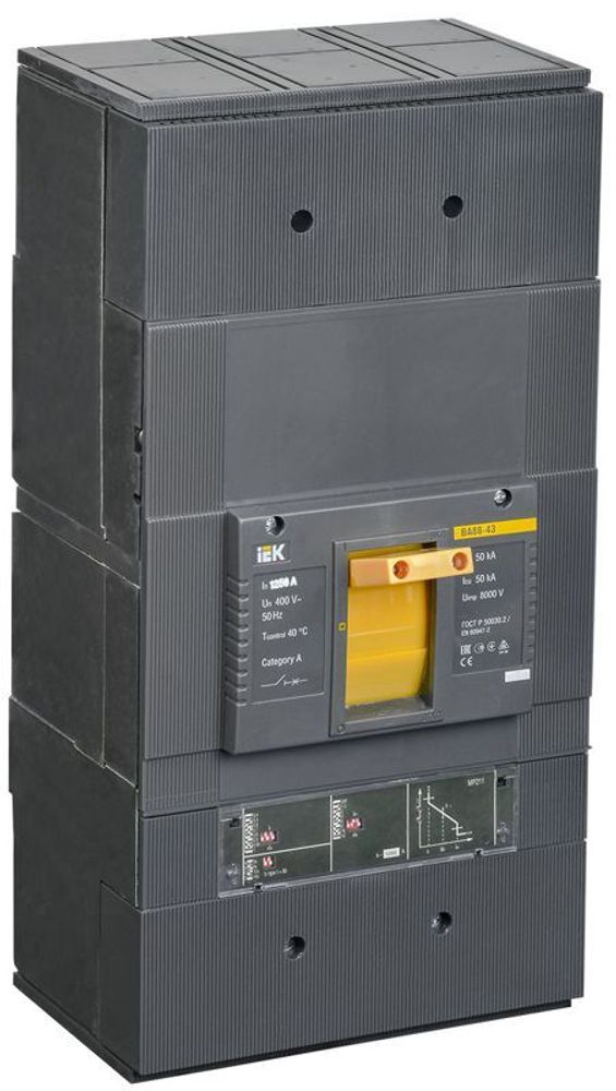 Выключатель автоматический 3п 1250А 50кА ВА 88-43 электр. расцеп. MP 211 KARAT IEK SVA61-3-1250