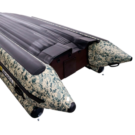 Лодка ПВХ Solar-430 Caravan Jet tunnel с фальшбортом пиксель