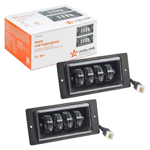 Фара п/туман. /2110. 2115/ 4 LED 12-24V 36W 6500K четкая световая граница (AIRLINE)