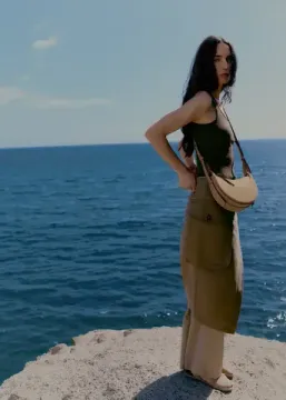 Polene Numero Dix из гладкой кожи