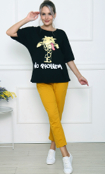 [m]Комплект женский бриджи+футболка ТК-3862