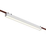 DK5576-WH Cветильник для трека-ремня Belty, серия Linear, со светодиодом, L642*W40*H45мм, 48V DC, 24W, RA90, 120°, 4000K, IP20, белый, алюминий