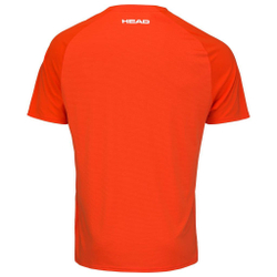 Футболка для мальчика теннисная Head TOPSPIN T-Shirt - tangerine/print vision