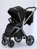 Детская коляска Luxmom 888 3в1 (черный)