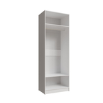 Шкаф Микон Мадрид, ЛДСП, двухдверный, белый/ателье светлое