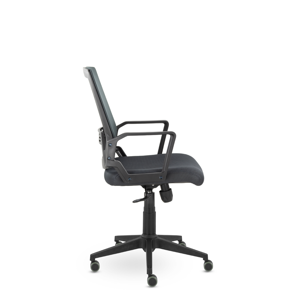Кресло М-807 Квадро/Kvadro blackPL Ср NET72/E72-к (серый)