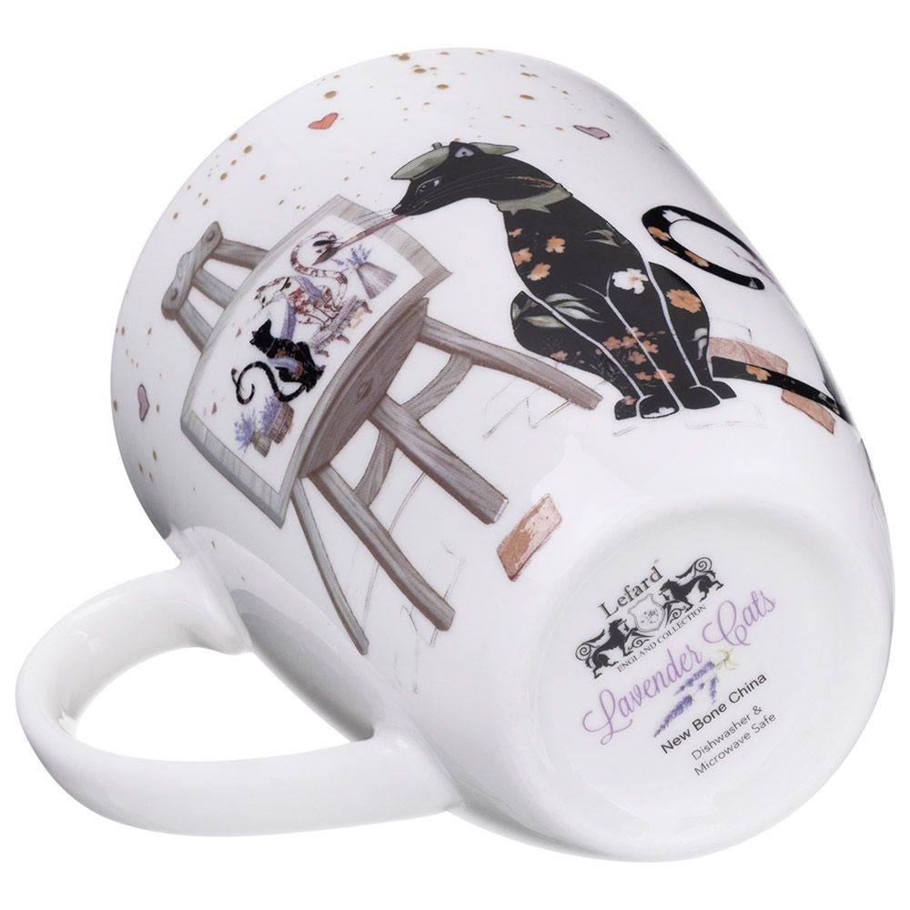 КРУЖКА LEFARD "ЛАВАНДОВЫЕ КОТЫ" 430 МЛ (КОР=24ШТ.)