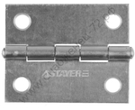 STAYER 50x38х1.25 мм, цвет белый цинк, карточная петля (37611-50-1)