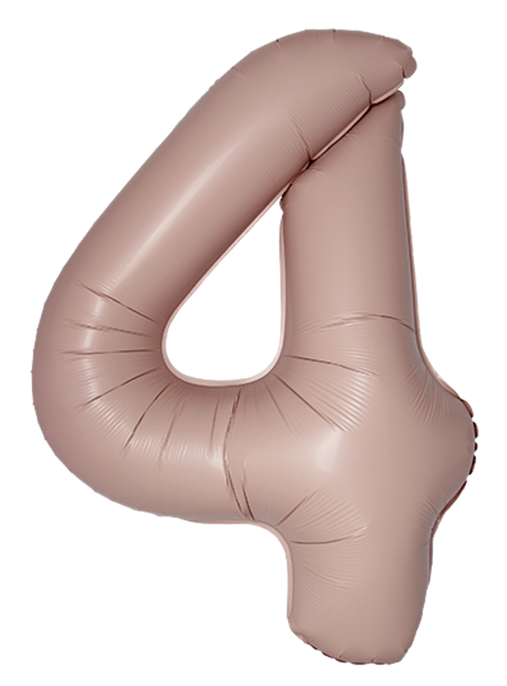 FM (40&#39;&#39;/102 см) Цифра, 4 Slim, Винтажная роза, Матовый, 1 шт. в уп.