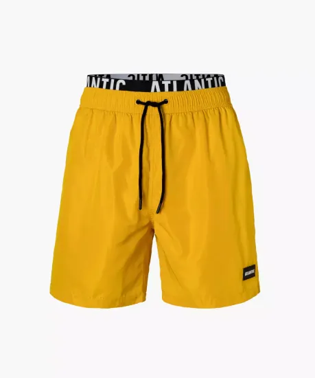 Пляжные шорты мужские Atlantic KMB-200, желтые