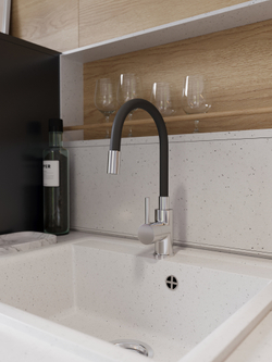 Смеситель для кухни Domaci Равенна DMC01150CR с гибким изливом, хром