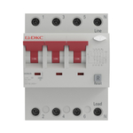 Автоматический выключатель дифференциального тока YON max типа MDR, 3P+N, 100mA, 63A, хар-ка C, 6kA, тип A DKC