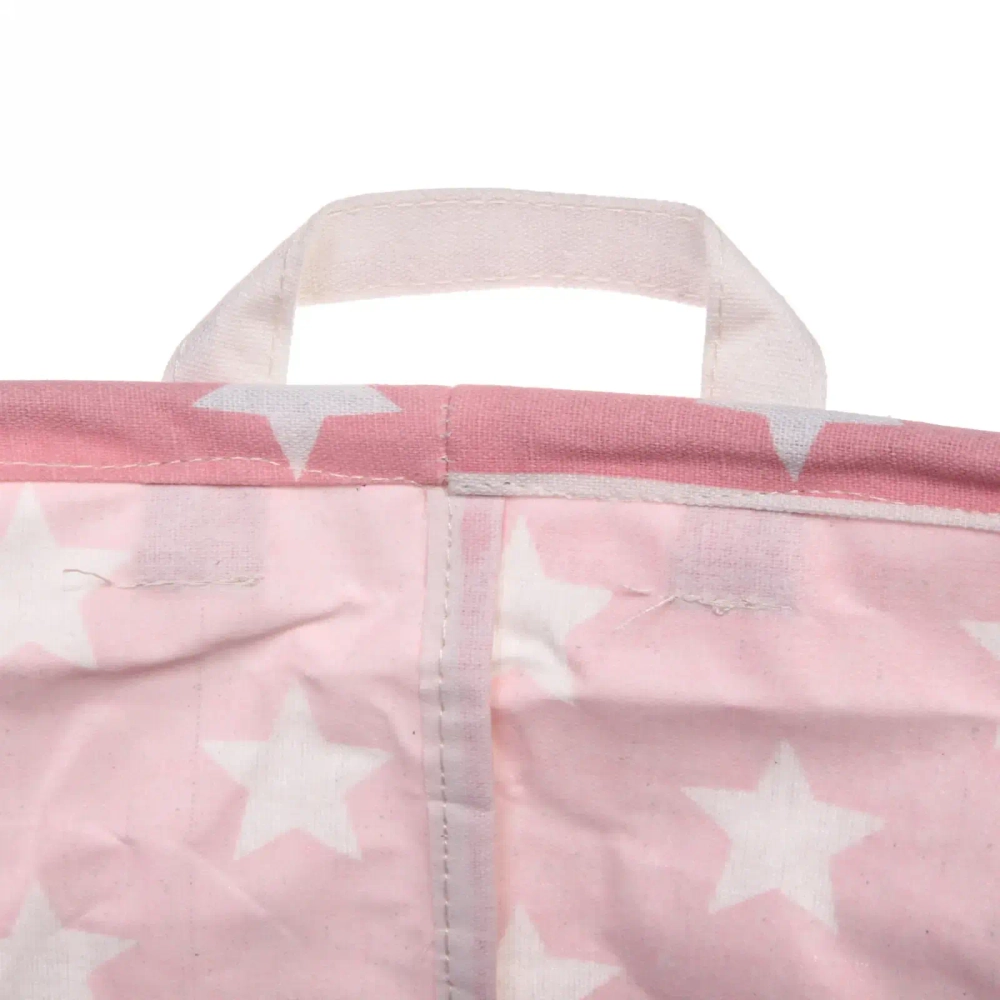 Корзина для хранения круглая Звезды 45*35 см розовый