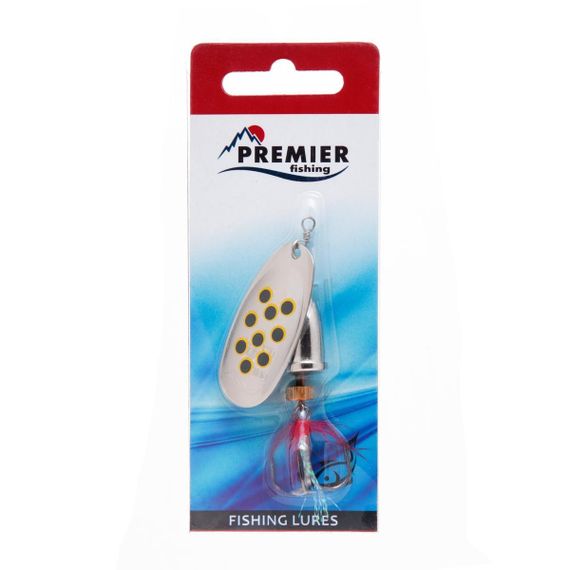 Блесна вращ. Gidra Bug Black №5, 15гр NI с мухой Premier (PR-SPRH12B-5NI-B)