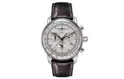 ZEPPELIN Hundred Years Collection Quartz Movement Men"s Watches Watch Silver Dial Stainless Steel Case