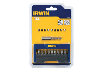 Набор вставок IRWIN из 10 предметов (PH1 х 2 шт., PH2 х 5 шт., PH3 х 2 шт. + магнитный держатель) Irwin 1868195